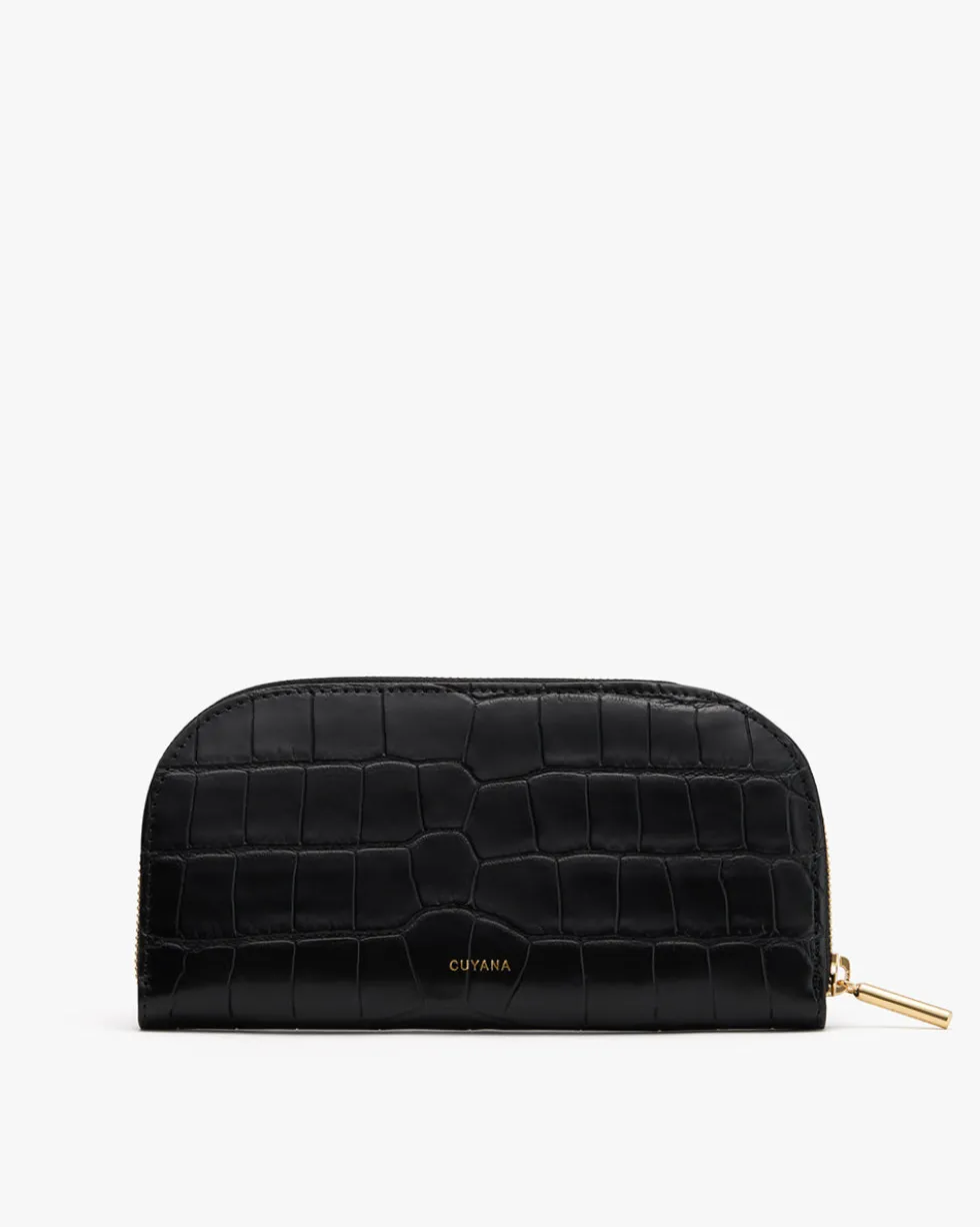 Curved Zip Wallet (Croco)