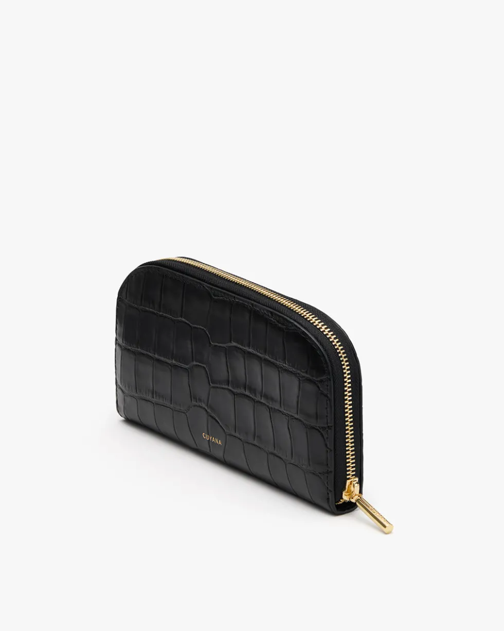 Curved Zip Wallet (Croco)