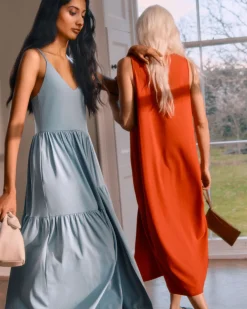 Drape-Back Dress
