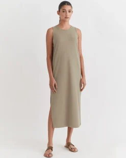 Drape-Back Dress