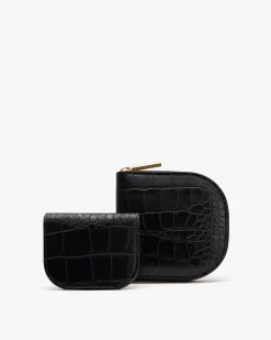 Duo Small Zip Wallet (Croco)