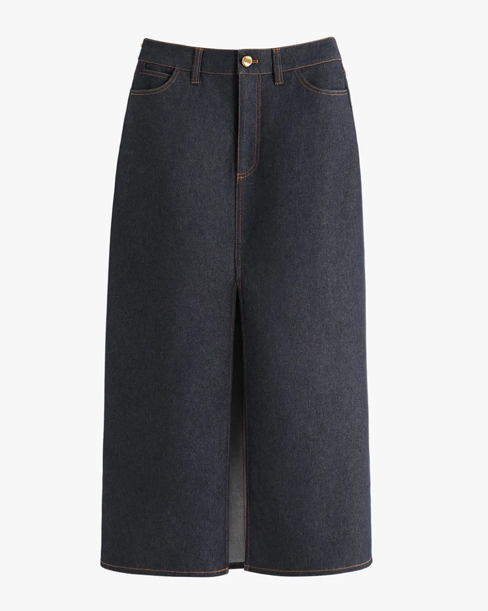 Front Slit Maxi Skirt