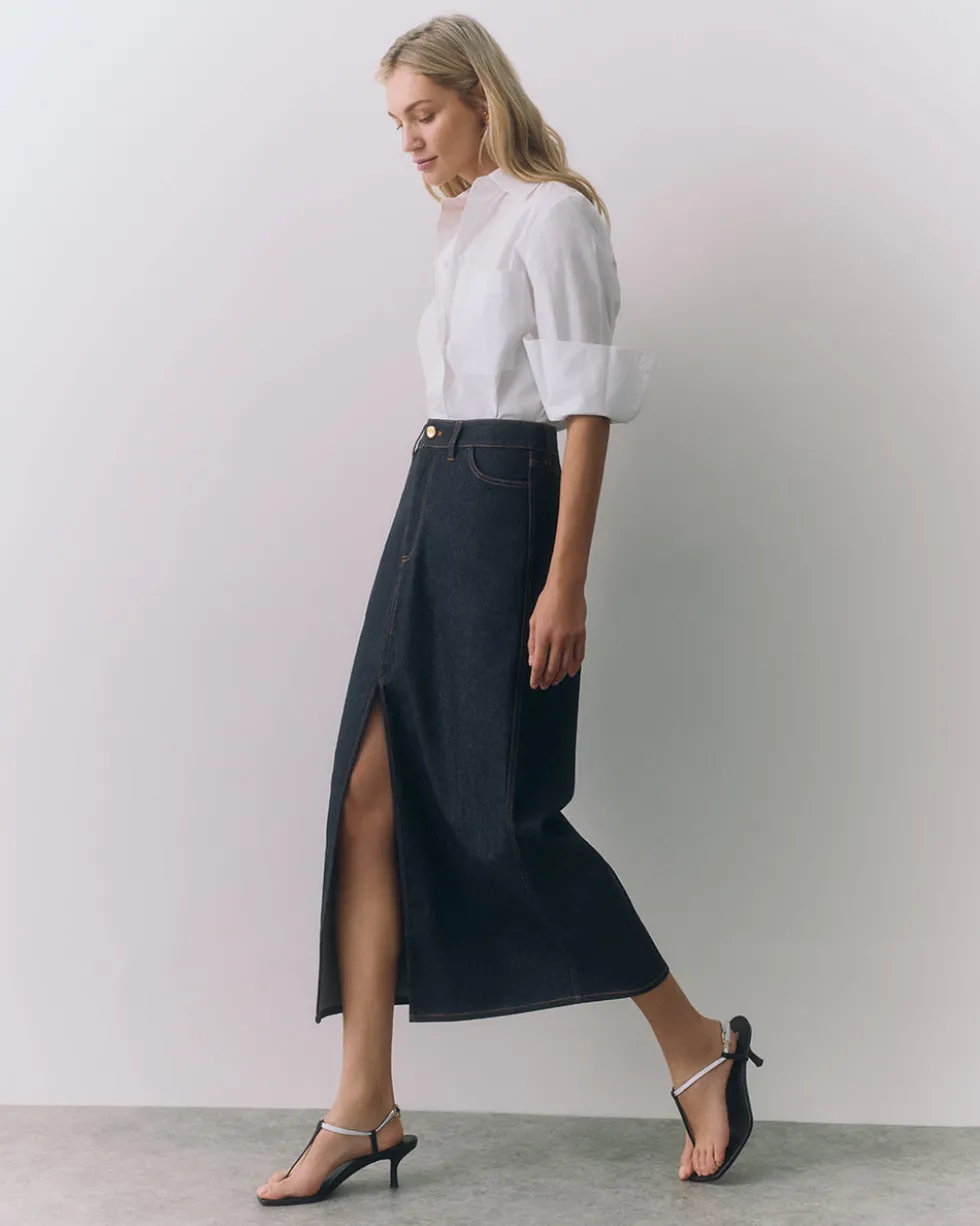 Front Slit Maxi Skirt