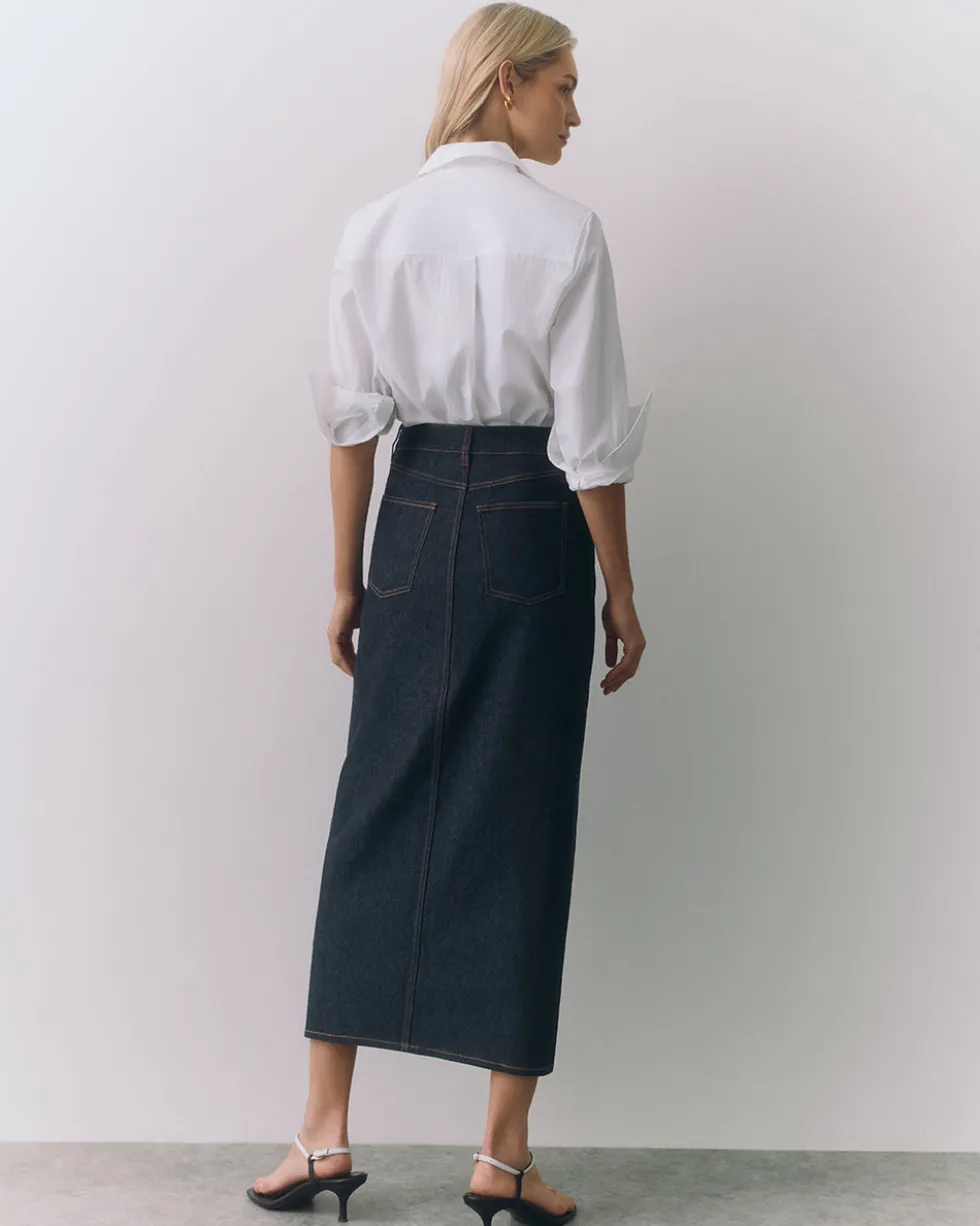 Front Slit Maxi Skirt
