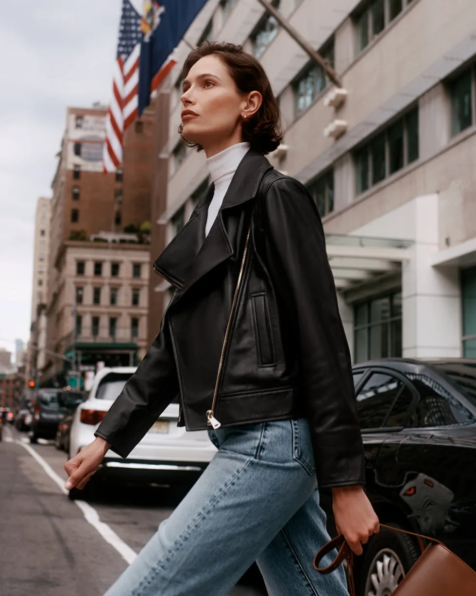 Leather Moto Jacket