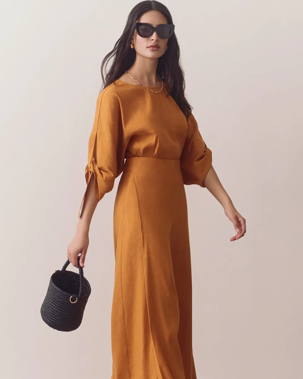 Linen Adjustable Sleeve Top