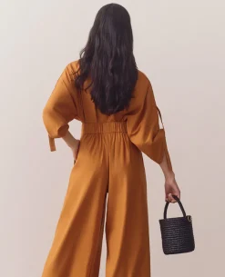 Linen Adjustable Sleeve Top