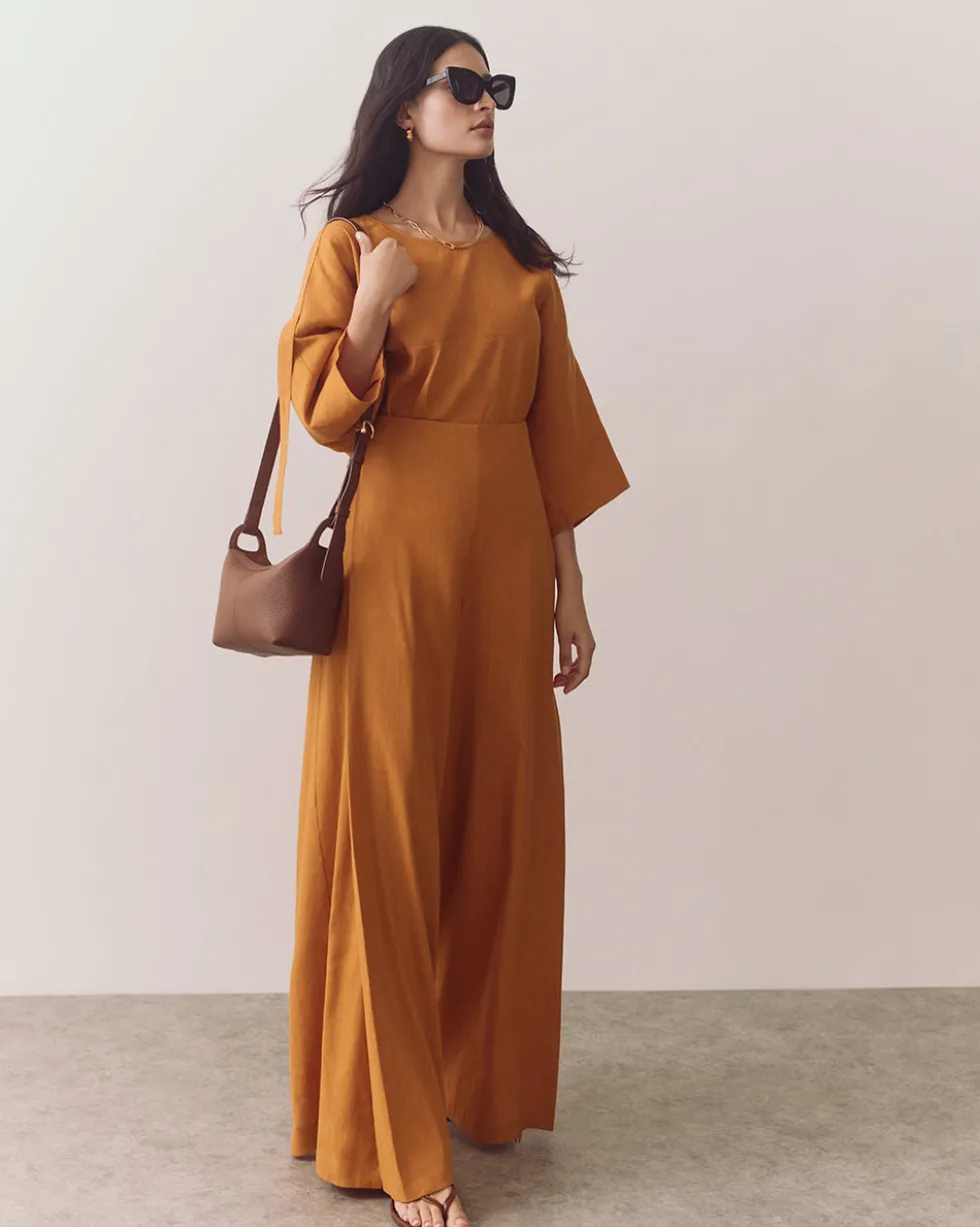 Linen Pleated Pants