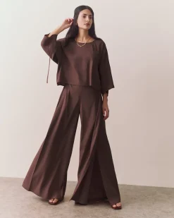 Linen Pleated Pants