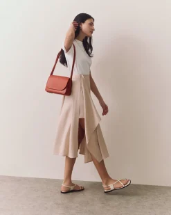 Linen Wrap Skirt