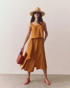 Linen Wrap Skirt