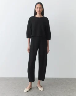 Ponte Balloon Sleeve Top
