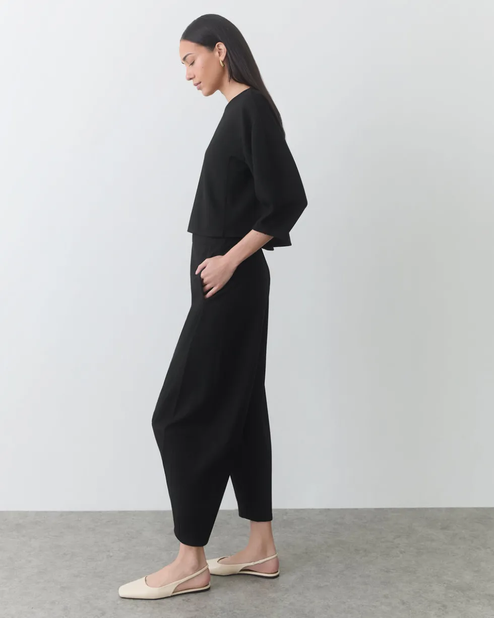 Ponte Balloon Sleeve Top