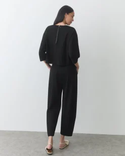 Ponte Balloon Sleeve Top
