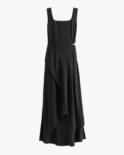 Silk Cut out Dress