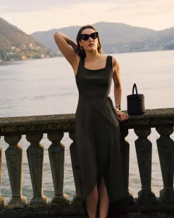 Silk Cut out Dress