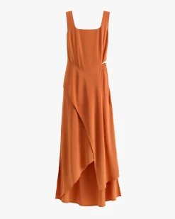 Silk Cut out Dress
