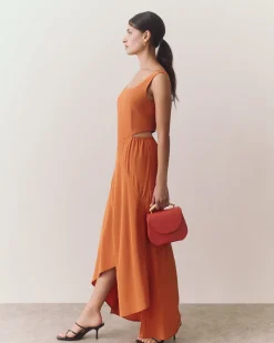 Silk Cut out Dress