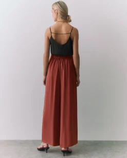 Silk Pleated Pant