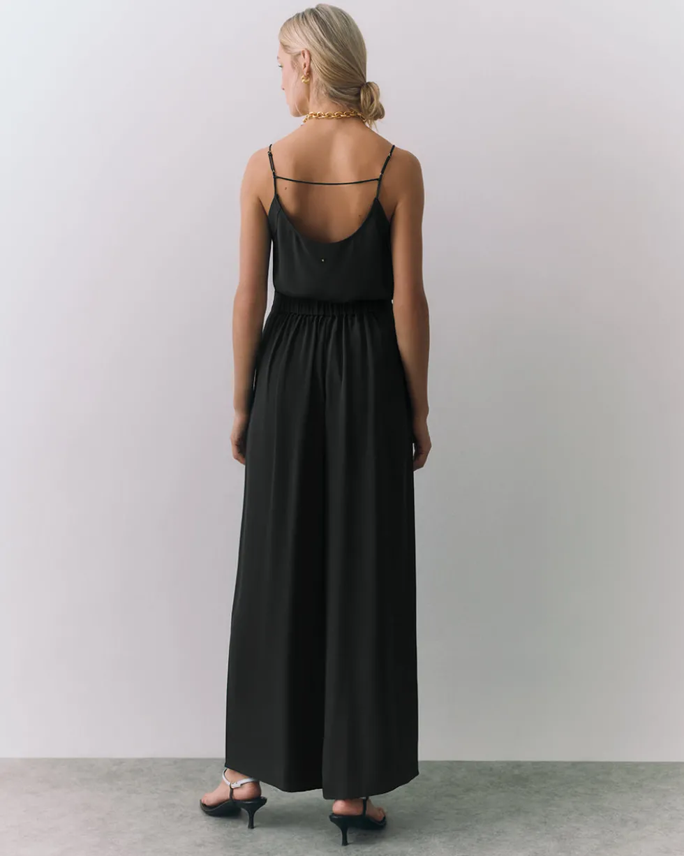 Silk Pleated Pant