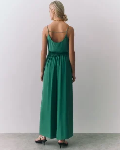 Silk Pleated Pant
