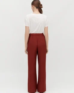 Silk Wide-Leg Pant