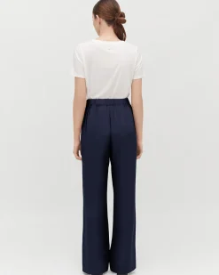 Silk Wide-Leg Pant