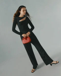 Silk Wide-Leg Pant