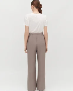 Silk Wide-Leg Pant