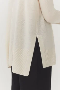 Single-Origin Cashmere Funnel Neck Sweater