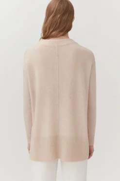 Single-Origin Cashmere Funnel Neck Sweater