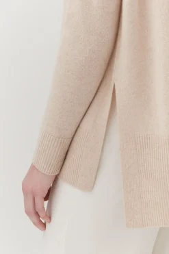 Single-Origin Cashmere Funnel Neck Sweater