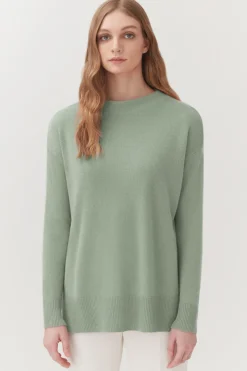 Single-Origin Cashmere Funnel Neck Sweater