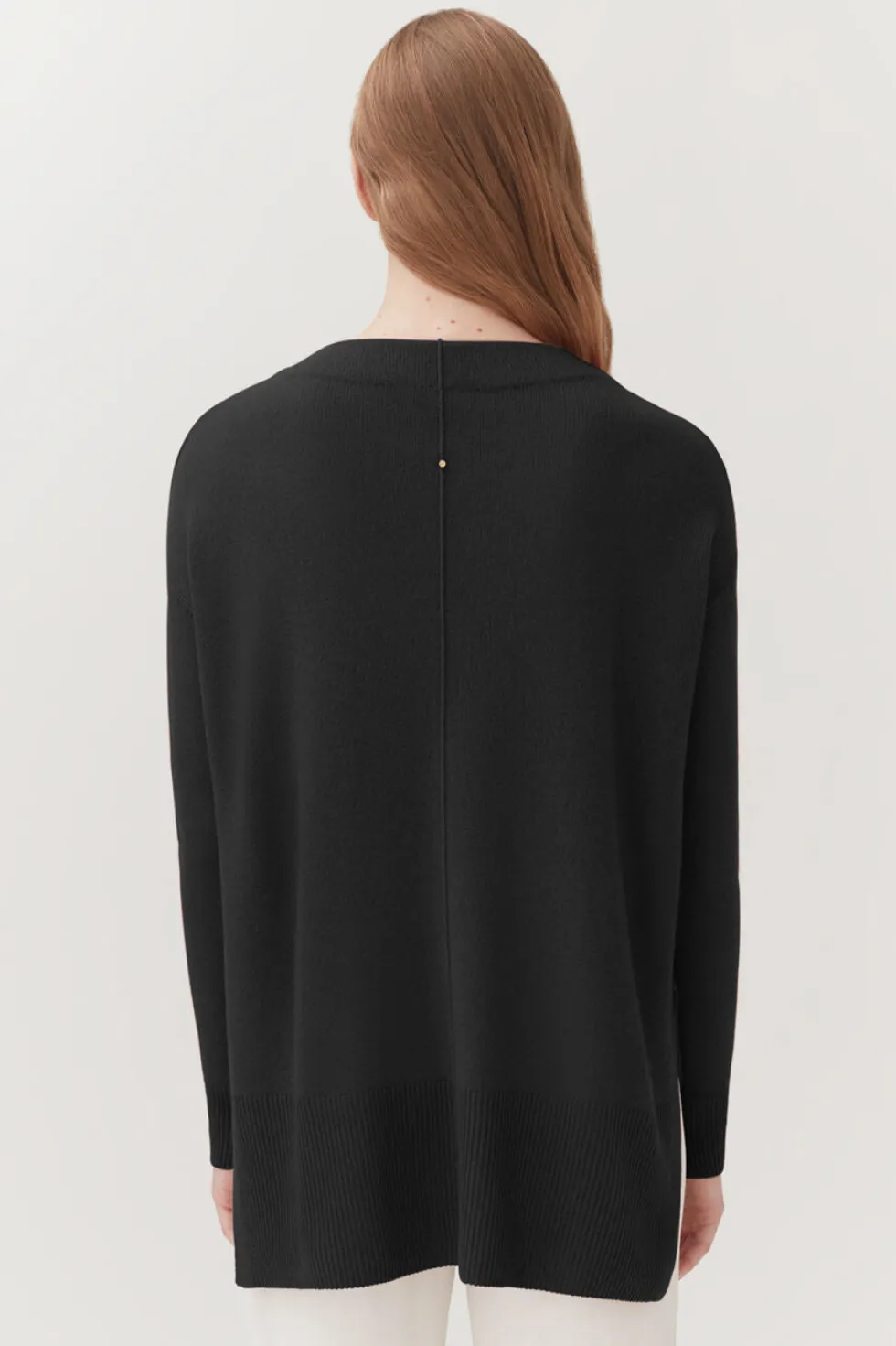 Single-Origin Cashmere Funnel Neck Sweater