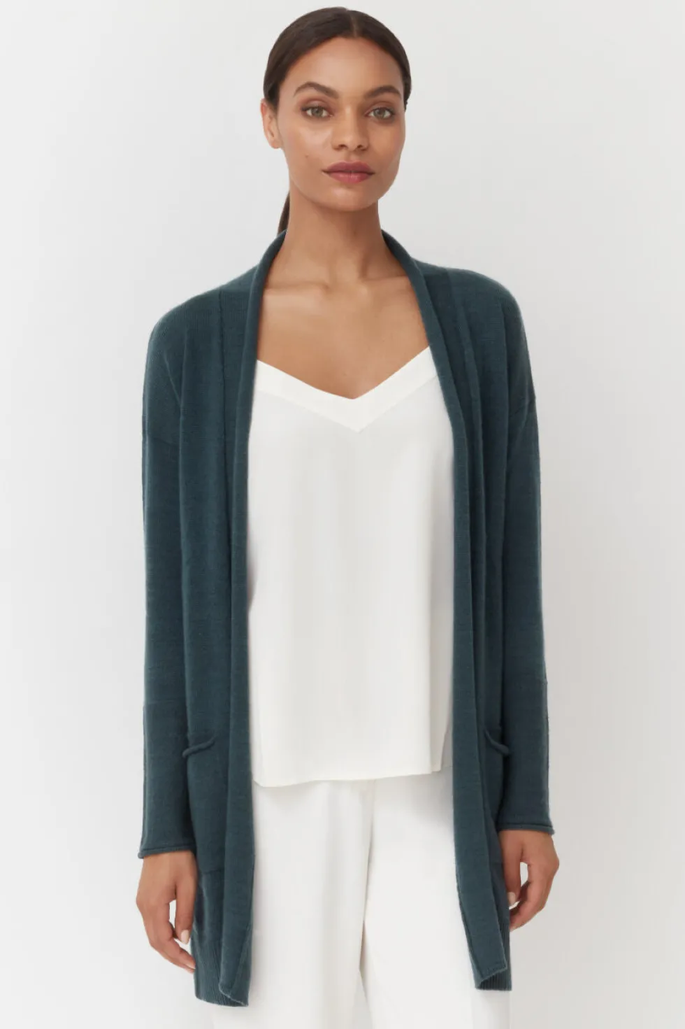 Single-Origin Cashmere Long Cardigan