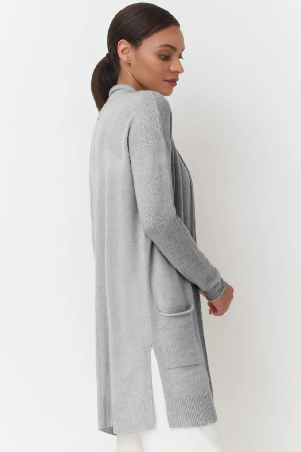Single-Origin Cashmere Long Cardigan
