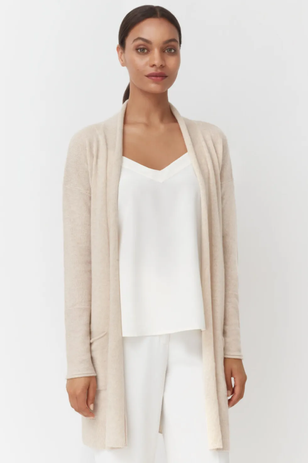 Single-Origin Cashmere Long Cardigan