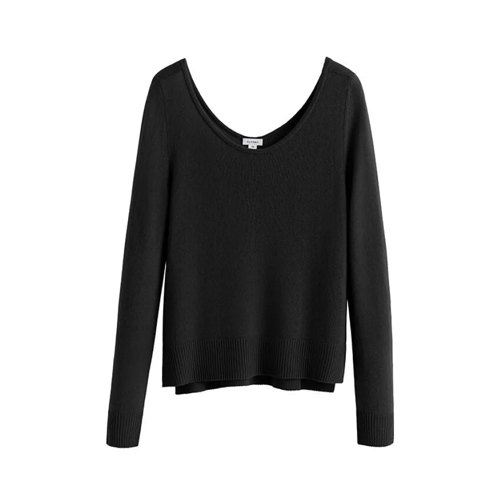 Single-Origin Cashmere Scoop Neck Sweater