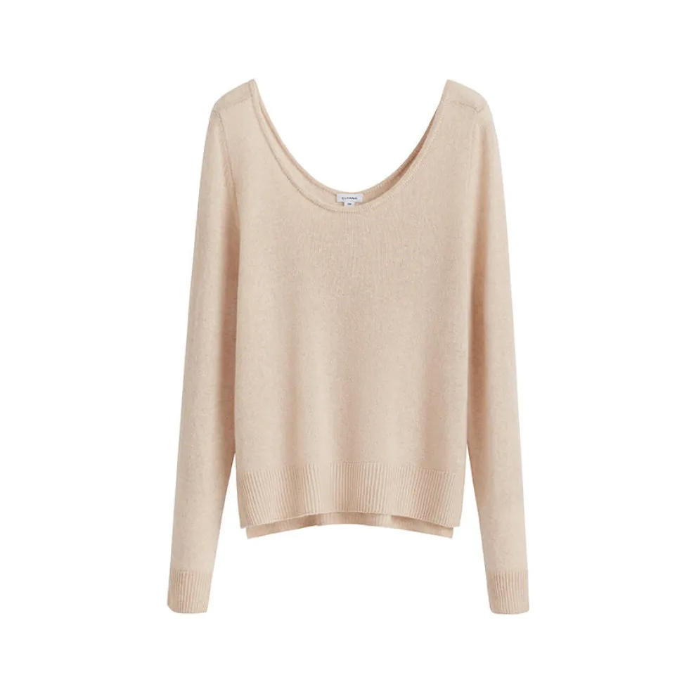 Single-Origin Cashmere Scoop Neck Sweater