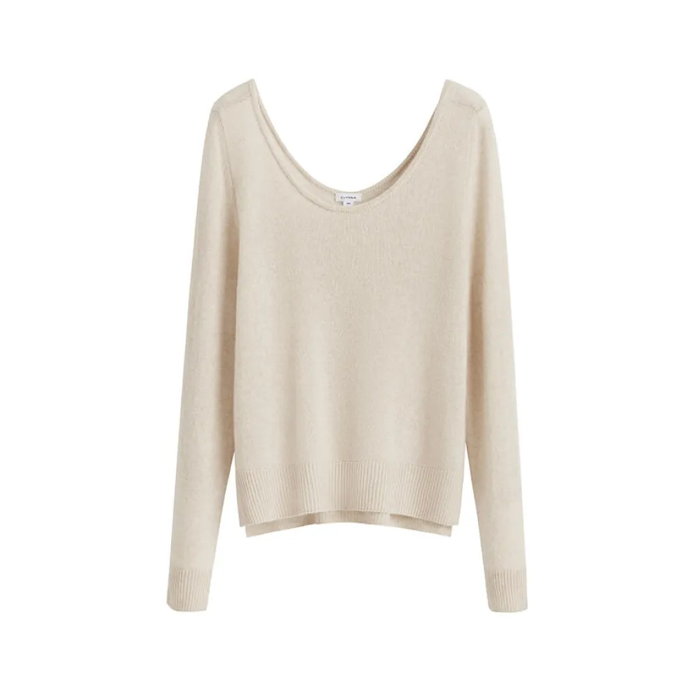 Single-Origin Cashmere Scoop Neck Sweater