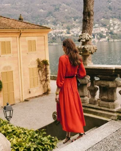 Tencel Gathered Panel Dress