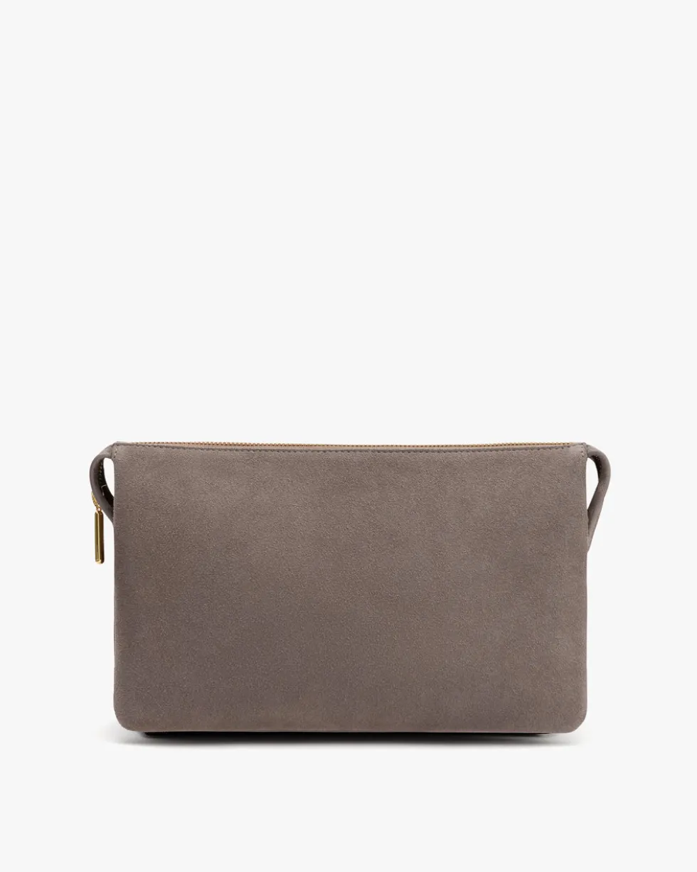 Tria Clutch (Suede/Snake)