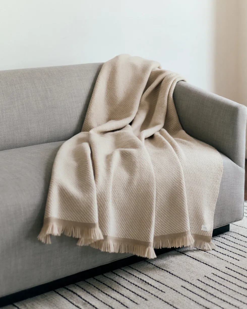 Two-Tone Alpaca Blanket