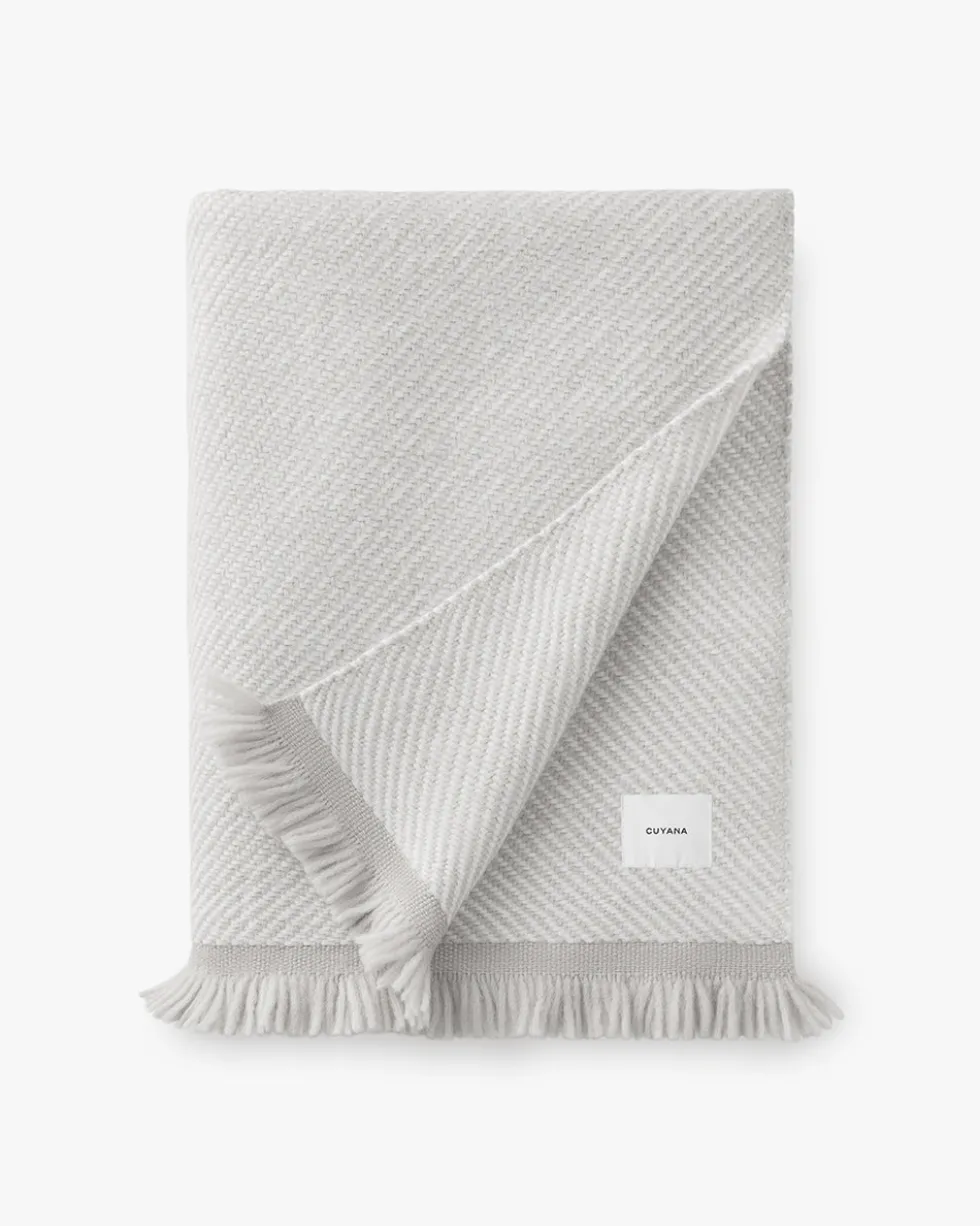 Two-Tone Alpaca Blanket