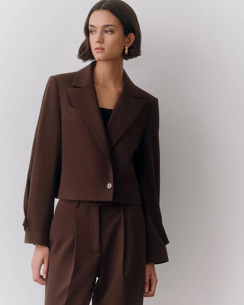 Wool Cropped Blazer