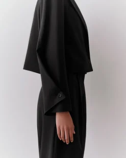 Wool Cropped Blazer