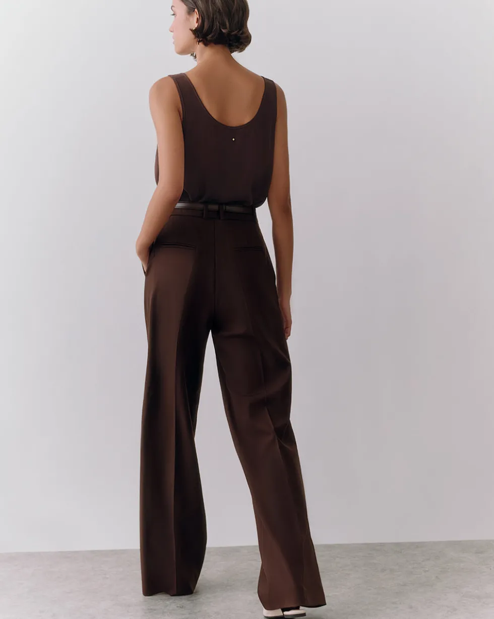 Wool Wide Leg Pant