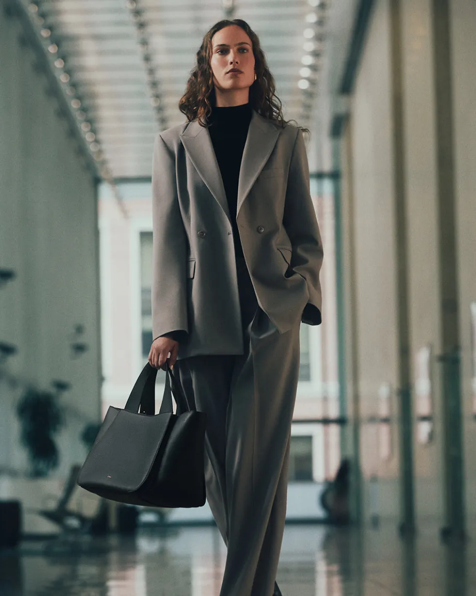 Wool Wide Leg Pant