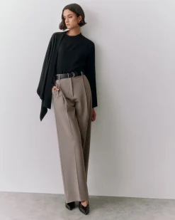 Wool Wide Leg Pant