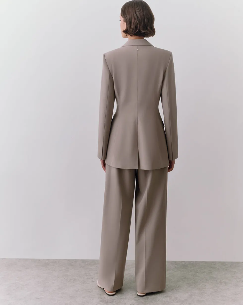 Wool Wide Leg Pant